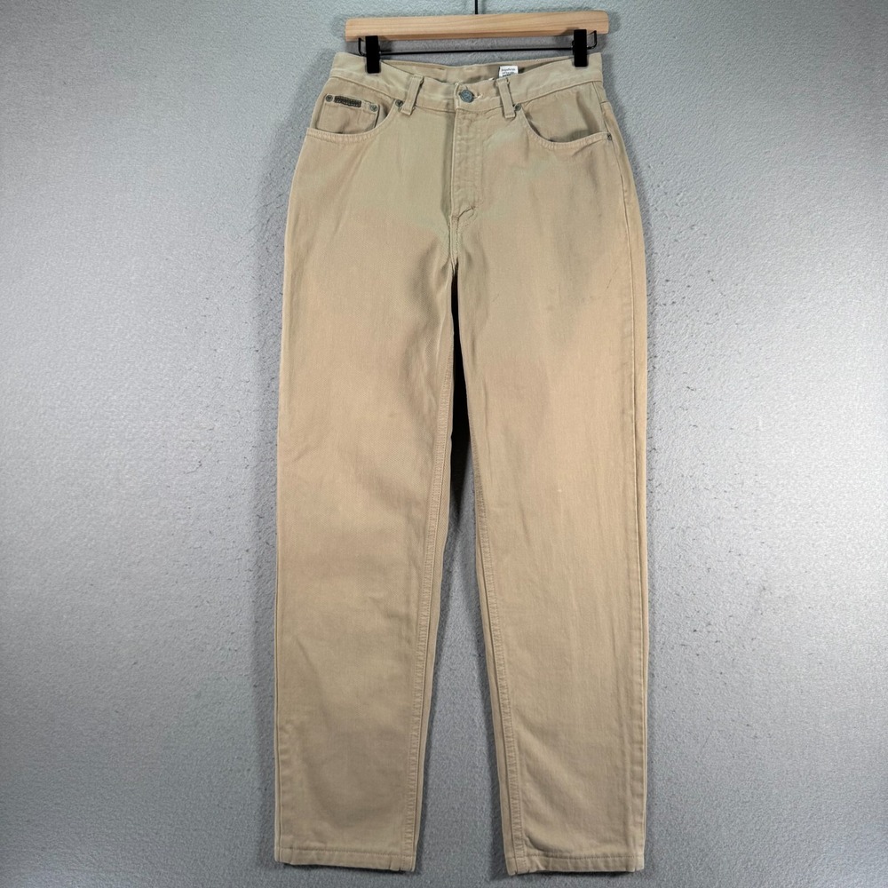 Vintage Calvin Klein‎ Pants Womens 10 Beige Slim Straight Comfort Classic 1997